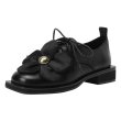 画像7: women's Lace-up leather oxford shoes with big flower motif Pumps　ビックフラワーモチーフ付きレースアップレザーオックスフォードシューズ パンプス (7)