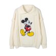 画像1: off-white hollowed out Mickey Mouse pattern sweater pullover  　即納ミッキーマウス ミッキー セーター プルオーバー (1)