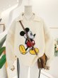 画像2: off-white hollowed out Mickey Mouse pattern sweater pullover  　即納ミッキーマウス ミッキー セーター プルオーバー (2)