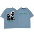 画像2:  Rick and Morty rick & morty starry t-shirts  　ユニセックス 男女兼用 リック&モーティーアニメTシャツ (2)