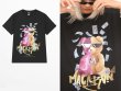 画像5: Half & Half Bear t-shirts  　ユニセックス 男女兼用ハーフ＆ハーフベア熊プリント Tシャツ (5)