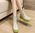 画像6: women's Mesh-Platform Martin Boots　メッシュプラットフォーム厚底マーティンブーツ (6)
