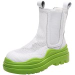 画像1: women's Mesh-Platform Martin Boots　メッシュプラットフォーム厚底マーティンブーツ (1)