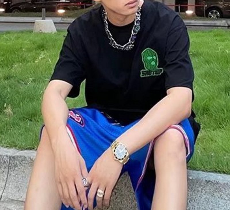 画像7: Mask Man One Point T-shirt ユニセックス 男女兼用マスクマンワンポイント Tシャツ (7)