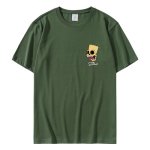 画像14: Skull bart simpson printing t-shirts  　ユニセックス 男女兼用スカル髑髏バートシンプソンプリントTシャツ (14)