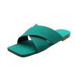 画像3: square head cross beach one word slippers sandal 　フラットクロスサンダルスリッパ    (3)