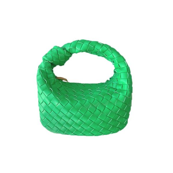 画像1: 22 Woman’s Braided Leather Mini mesh tote clutch bag  本革 編み込み ミニ メッシュトート クラッチ フレンチバッグ (1)
