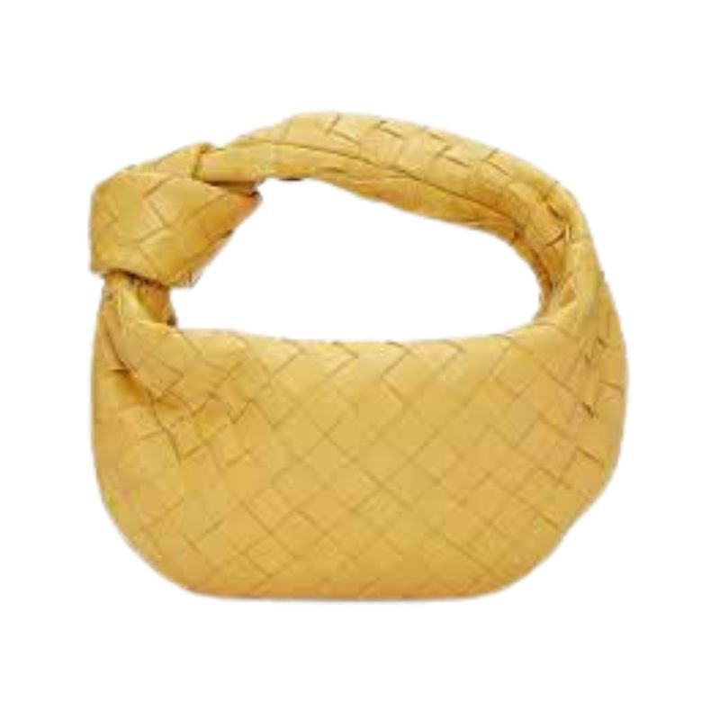 画像9: 22 Woman’s Braided Leather Mini mesh tote clutch bag  レザー 編み込み ミニ メッシュトート クラッチ フレンチバッグ (9)