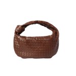 画像7: 22 Woman’s Braided Leather Mini mesh tote clutch bag  レザー 編み込み ミニ メッシュトート クラッチ フレンチバッグ (7)