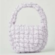 画像4: down dumpling folded shoulder tote bag　 絞りキルティングバケットダウンショルダートートフレンチバッグ (4)