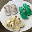 画像4: flat-bottomed belt buckle one-word slippers　フラットベルトバックルサンダルスリッパ    (4)