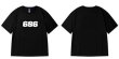 画像7: simple 686 rogo printing top printing t-shirts  　ユニセックス 男女兼用686ナンバープリントTシャツ (7)