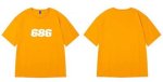 画像6: simple 686 rogo printing top printing t-shirts  　ユニセックス 男女兼用686ナンバープリントTシャツ (6)