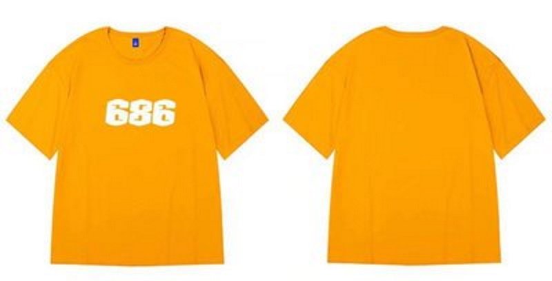 画像6: simple 686 rogo printing top printing t-shirts   ユニセックス 男女兼用686ナンバープリントTシャツ (6)
