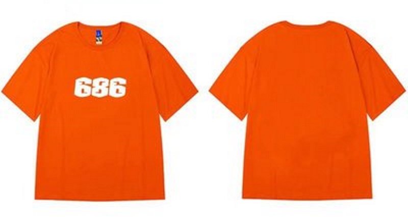 画像5: simple 686 rogo printing top printing t-shirts   ユニセックス 男女兼用686ナンバープリントTシャツ (5)