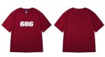 画像4: simple 686 rogo printing top printing t-shirts  　ユニセックス 男女兼用686ナンバープリントTシャツ (4)