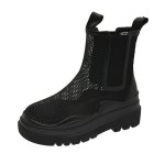 画像3: women's Mesh-Platform Martin Boots　メッシュプラットフォーム厚底マーティンブーツ (3)
