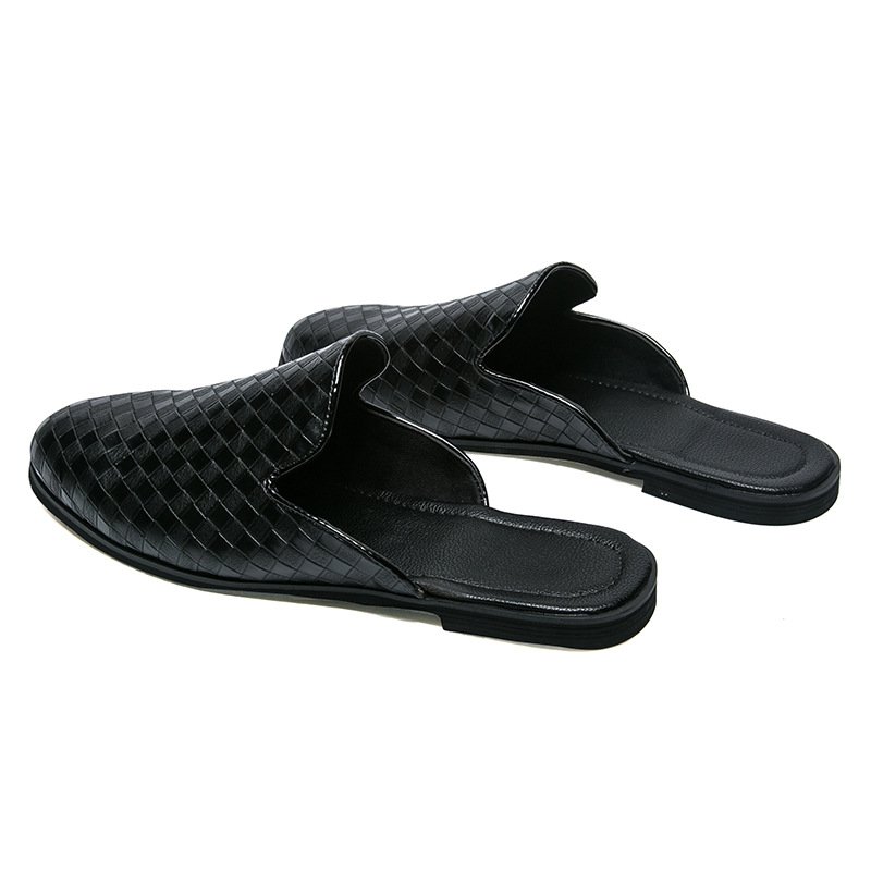 画像4: Baotou mesh style half sandals slippers メンズメッシュスタイルレザーハーフスリッパサンダル (4)