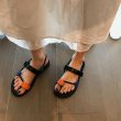 画像8: flat-bottomed clip-toe sandals slippers　フラットベルトバックルクリップトゥサンダルスリッパ    (8)