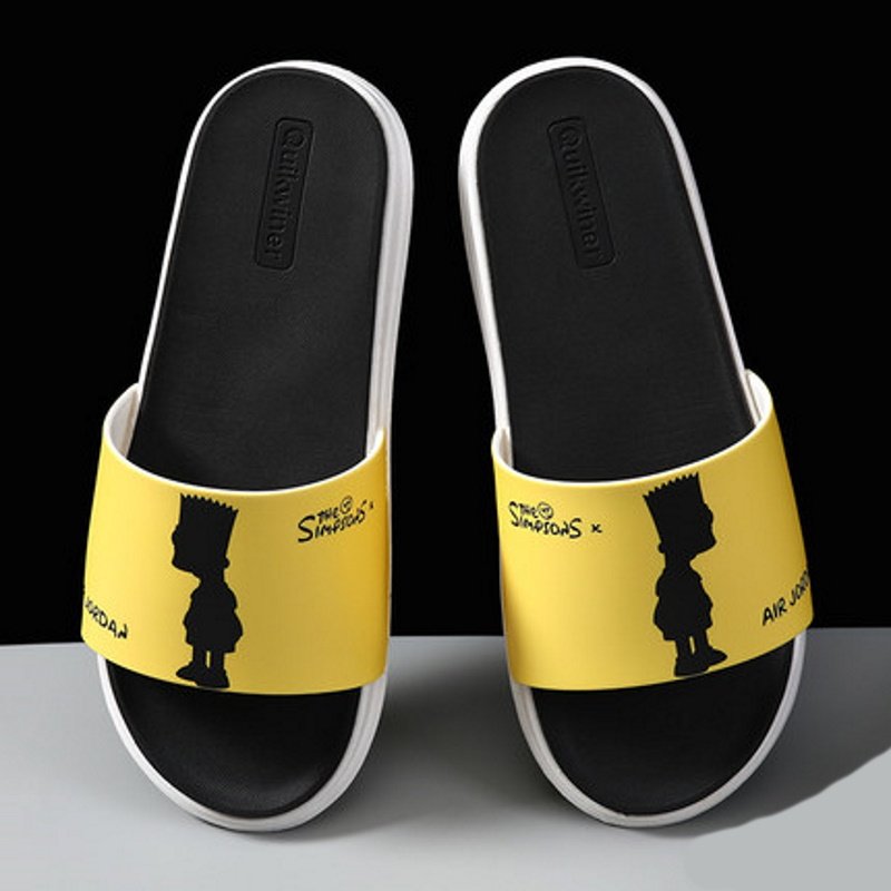 画像4: Bart Simpson flip flops soft bottom sandals slippers Beach sandals 　ユニセックス男女兼用バートシンプソンフリップフロップ  シャワー ビーチ サンダル (4)