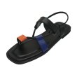 画像1: flat-bottomed clip-toe sandals slippers　フラットベルトバックルクリップトゥサンダルスリッパ    (1)