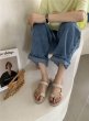 画像13: flat-bottomed clip-toe sandals slippers　フラットベルトバックルクリップトゥサンダルスリッパ    (13)