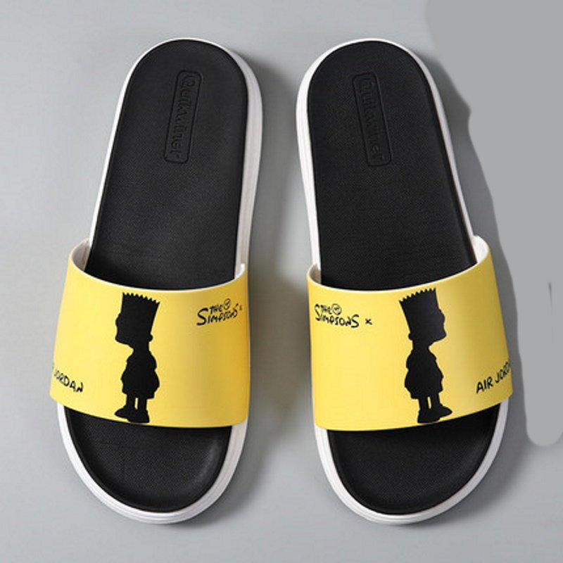 画像2: Bart Simpson flip flops soft bottom sandals slippers Beach sandals 　ユニセックス男女兼用バートシンプソンフリップフロップ  シャワー ビーチ サンダル (2)