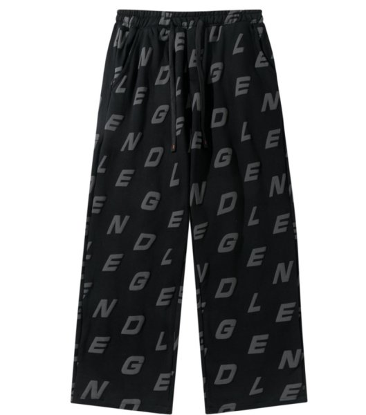 画像1: Unisex Alphabet logo sweatpants trousers 　男女兼用ユニセックスアルファベットロゴスウェットパンツ (1)