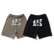 画像5: RRR123 drawstring Applique Half Pants　ユニセックス男女兼用 RRR123 アップリケ刺繍ハーフパンツ　ショートパンツ スウェットパンツ  (5)