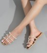 画像5: Nudie flat sandals with pearls　 パール付きフラットヌーディーサンダルスリッパ    (5)