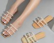 画像7: Nudie flat sandals with pearls　 パール付きフラットヌーディーサンダルスリッパ    (7)