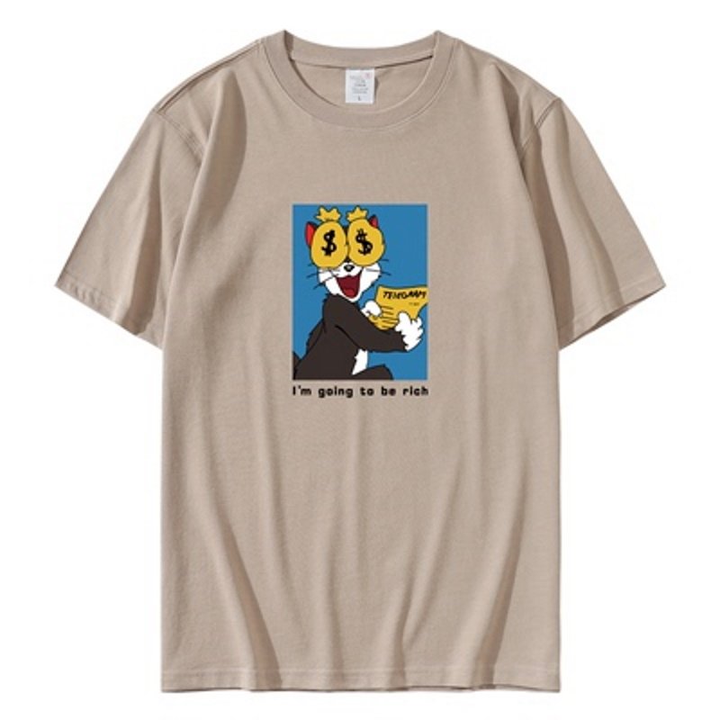 画像5: Rich Tom print t-shirts   ユニセックス 男女兼用トムとジェリー リッチなトムプリントTシャツ (5)