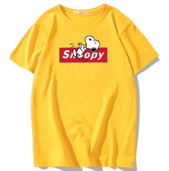画像1: Red Box x Snoopy print t-shirts  　ユニセックス 男女兼用レッドボックス×スヌーピープリントTシャツ (1)