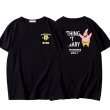 画像3: Sponge bob back logo print t-shirts  　ユニセックス 男女兼用スポンジボブバックロゴープリントTシャツ (3)
