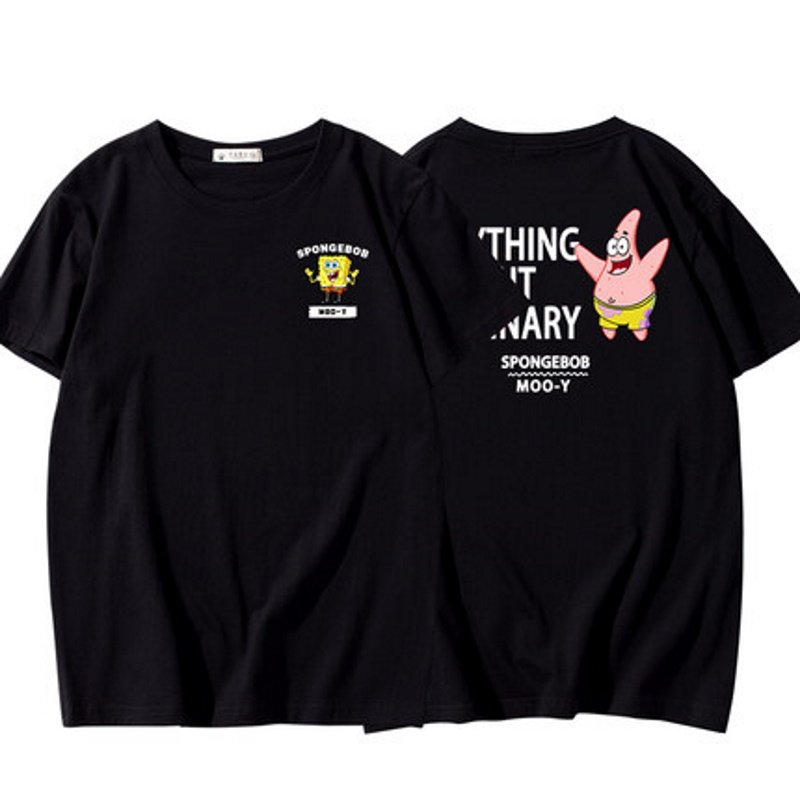 画像3: Sponge bob back logo print t-shirts   ユニセックス 男女兼用スポンジボブバックロゴープリントTシャツ (3)