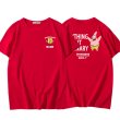 画像1: Sponge bob back logo print t-shirts  　ユニセックス 男女兼用スポンジボブバックロゴープリントTシャツ (1)