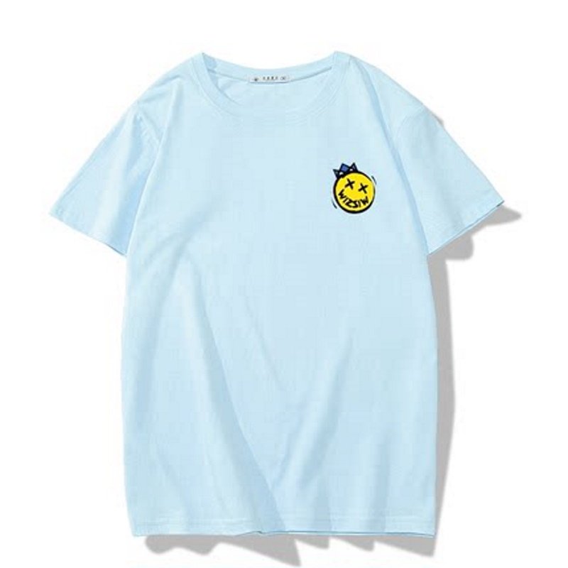 画像5: Cross eye smile print t-shirts   ユニセックス 男女兼用クロスアイスマイルプリントTシャツ (5)