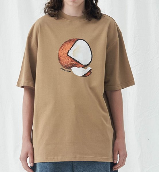 画像3: UNF coconut printing t-shirts  　ユニセックス 男女兼用ココナッツプリントTシャツ (3)