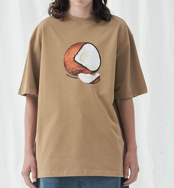 画像3: UNF coconut printing t-shirts   ユニセックス 男女兼用ココナッツプリントTシャツ (3)