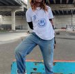 画像6: street shoot blogger Nordic style cartoon smiley print T-shirt　ストリートシュートスマイリープリント半袖Tシャツ  (6)