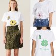 画像7: four-leaf clover cherry blossom smiley faceprint T-shirt　フォーリーブス＆チェリーブロッサム＆スマイリープリント半袖Tシャツ  (7)