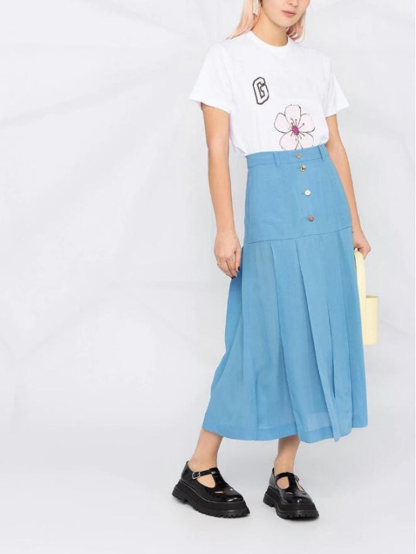 画像13: four-leaf clover cherry blossom smiley faceprint T-shirt　フォーリーブス＆チェリーブロッサム＆スマイリープリント半袖Tシャツ  (13)