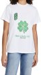 画像1: four-leaf clover cherry blossom smiley faceprint T-shirt　フォーリーブス＆チェリーブロッサム＆スマイリープリント半袖Tシャツ  (1)