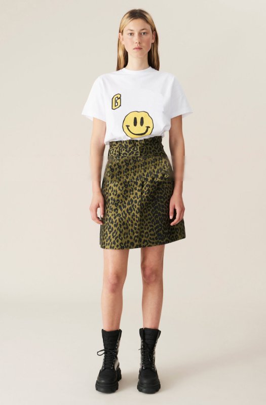 画像16: four-leaf clover cherry blossom smiley faceprint T-shirt　フォーリーブス＆チェリーブロッサム＆スマイリープリント半袖Tシャツ  (16)