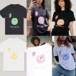 画像3: street shoot blogger Nordic style cartoon smiley print T-shirt　ストリートシュートスマイリープリント半袖Tシャツ  (3)