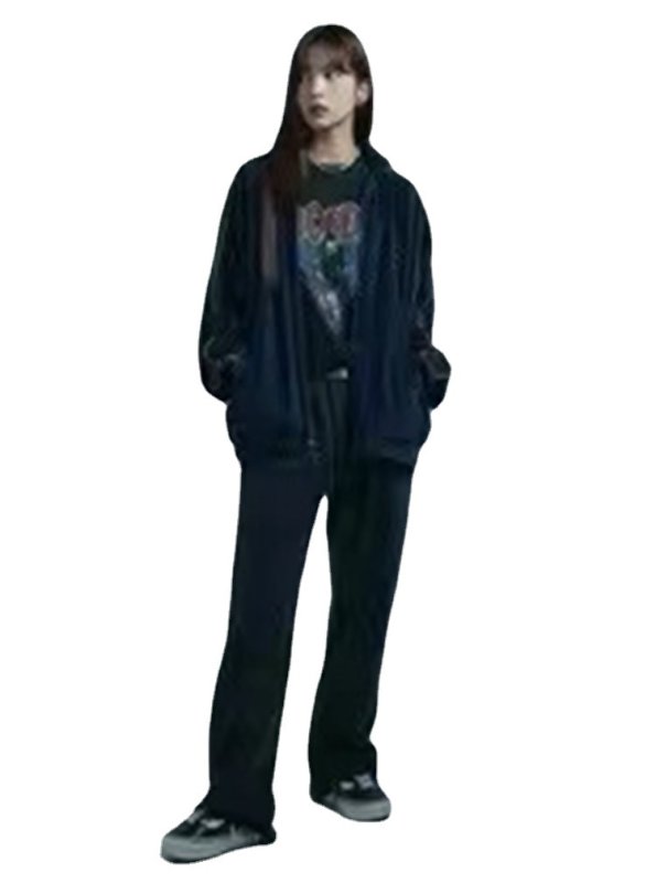 画像4: Unisex  washed rock guitar band ACDC loose short sleeve T-shirt 男女兼用 バンドT ユニセックス ウォッシュド ロックギターバンドペイントTシャツ (4)