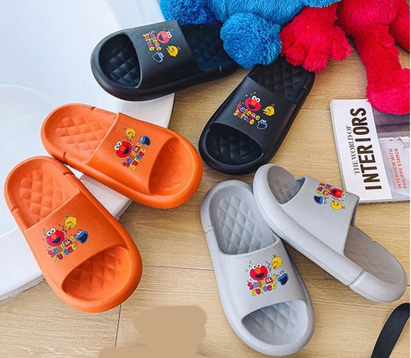 画像8: Sesame street flops soft bottom sandals slippers Beach sandals ユニセックス男女兼用セサミストリートフリップフロップ  シャワー ビーチ サンダル (8)