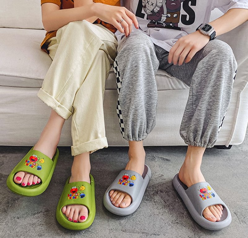 画像9: Sesame street flops soft bottom sandals slippers Beach sandals ユニセックス男女兼用セサミストリートフリップフロップ  シャワー ビーチ サンダル (9)