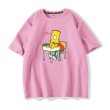 画像8: Study Bart Simpson T-shirt　ユニセックス 男女兼用スタディーバートシンプソンプリントTシャツ (8)
