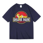 画像1: Drunk Park Homer Simpson T-shirt　ユニセックス 男女兼用ドランクパークホーマーシンプソンプリントTシャツ (1)